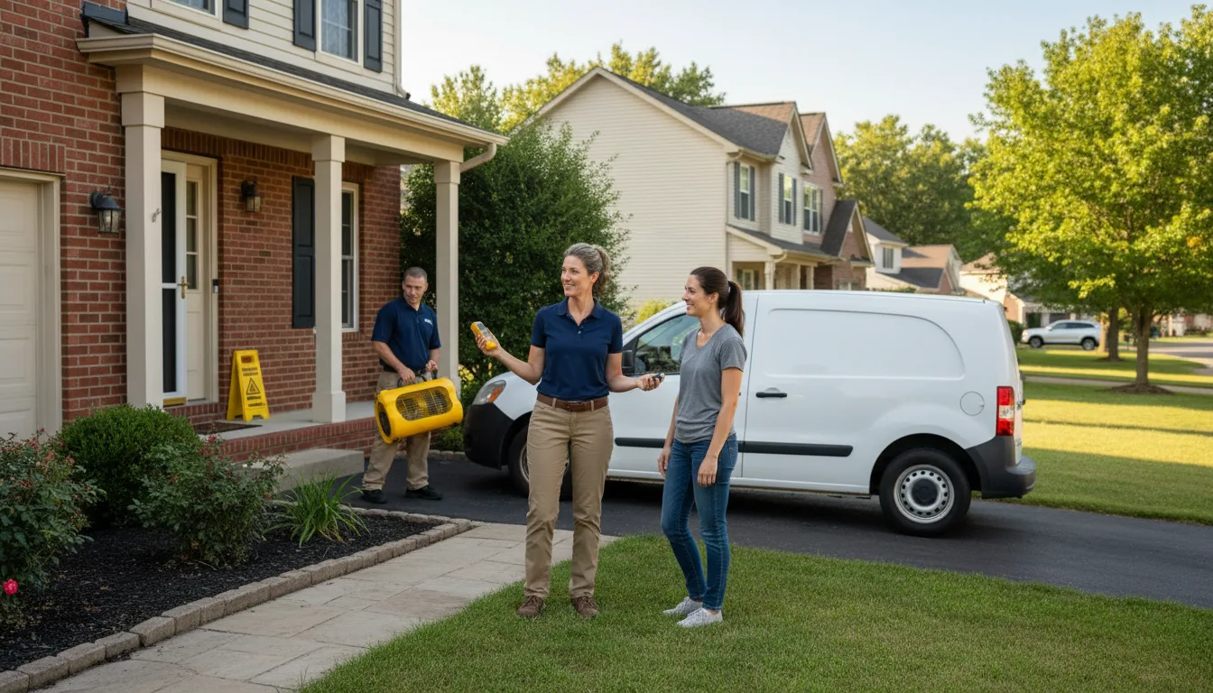 Residential water damage restoration in Tioga, PA